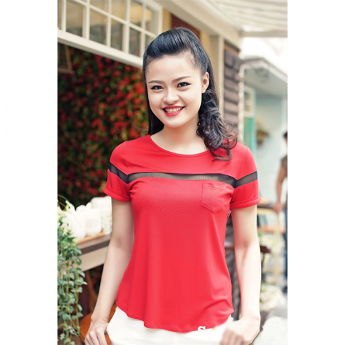 Áo thun nữ cổ tròn Áo thun nữ cổ tròn