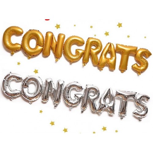 Bong bóng chữ chúc mừng