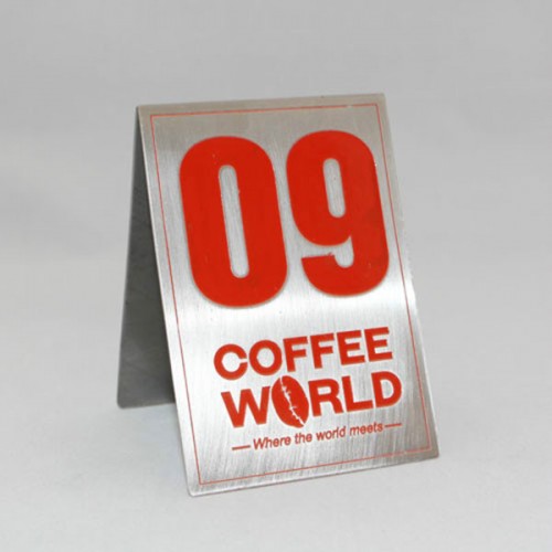 Bảng Inox số bàn phục vụ Bảng Inox số bàn phục vụ